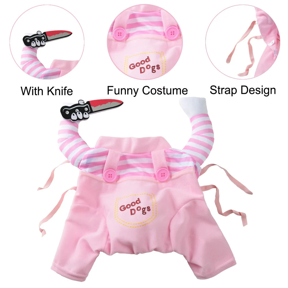 Chucky-Inspired Dog Costume