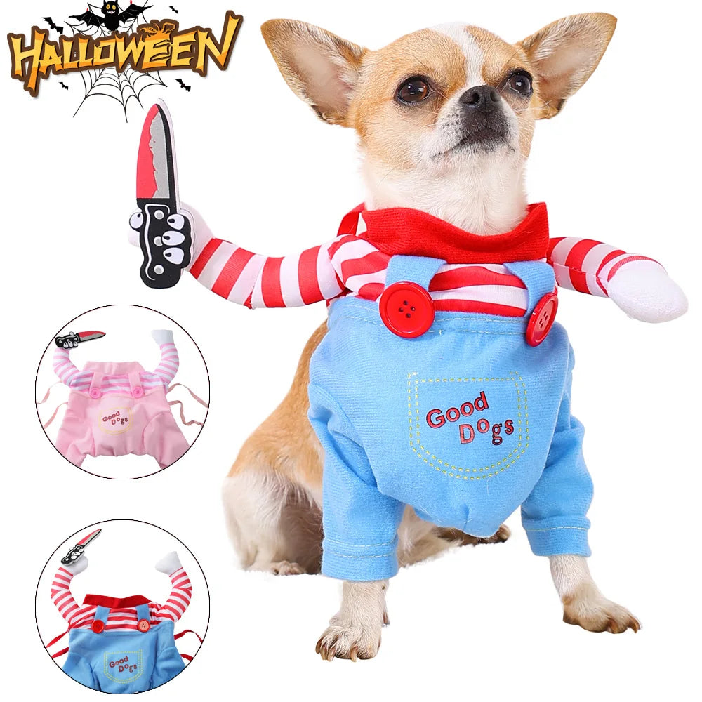 Chucky-Inspired Dog Costume