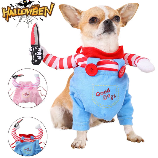 Chucky-Inspired Dog Costume