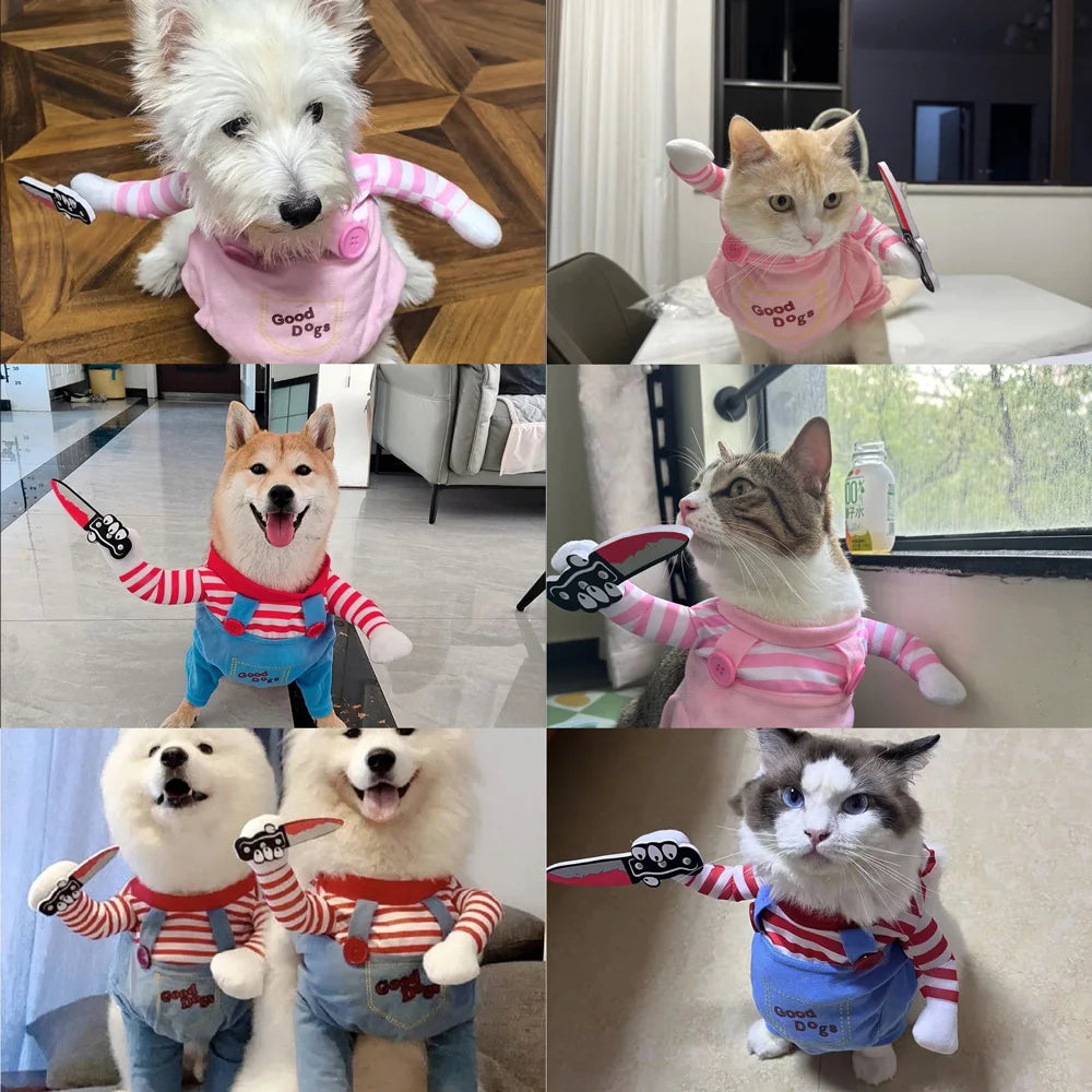 Chucky-Inspired Dog Costume
