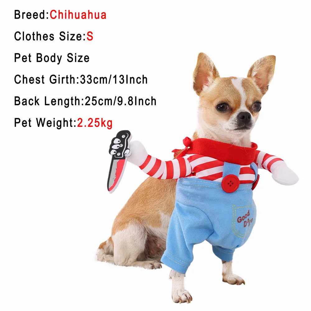 Chucky-Inspired Dog Costume